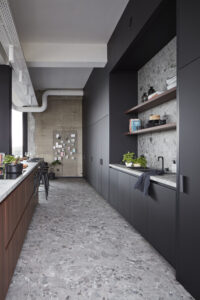 BerryAlloc® Pure LVT mirrors the modern terrazzo flooring look